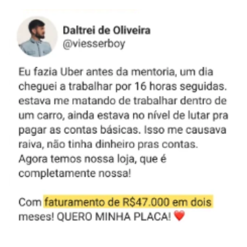 Depoimento Daltrei