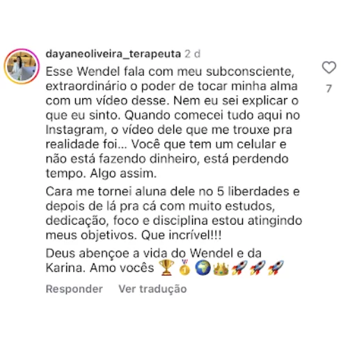 Depoimento Dayane